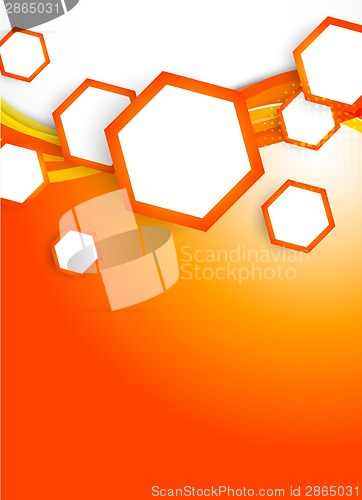 Image of Orange hexagons