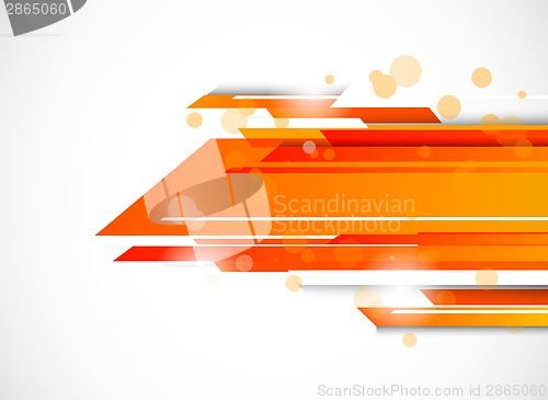 Image of Abstract tech background in orange color