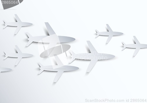 Image of Background with airplanes