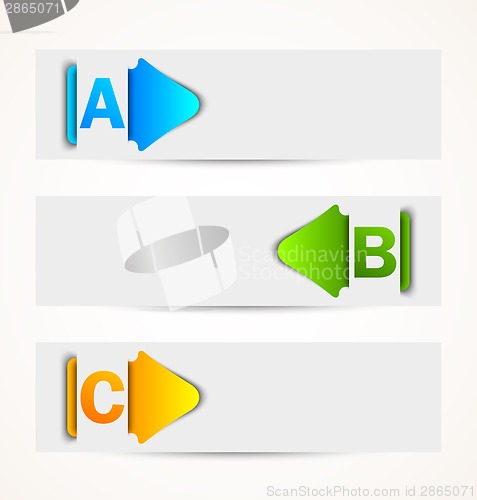 Image of Banners with arrows