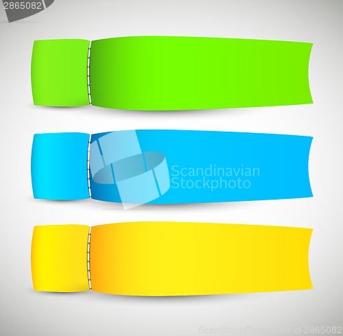 Image of Set of abstract banners
