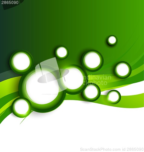Image of Green background with circles