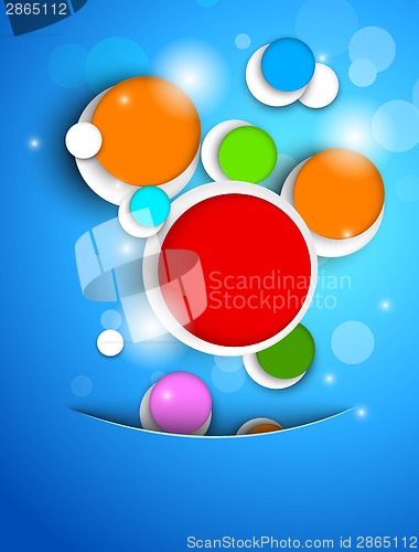 Image of Background with colorful circles