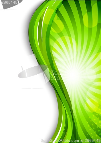 Image of Wavy green background