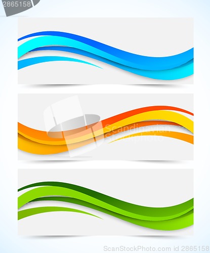 Image of Set of abstract banners