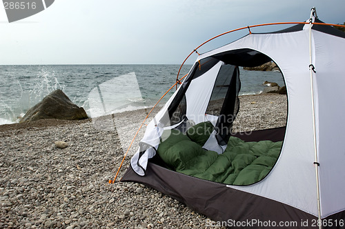 Image of Camping on the beach