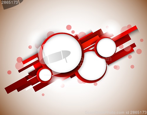 Image of Red circles on lines