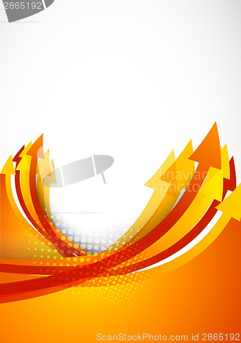 Image of Background with orange arrows