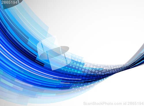 Image of Abstract background with blue lines