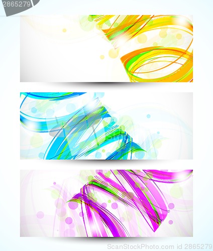 Image of Set of abstract banners
