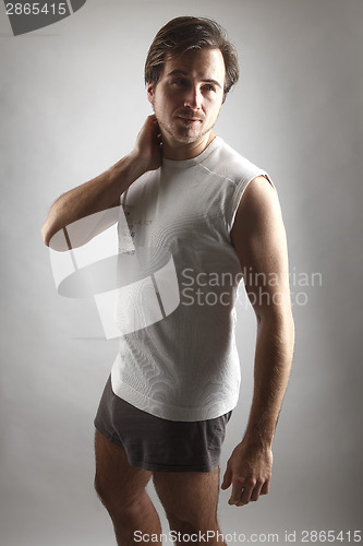 Image of Attractive man in underwear