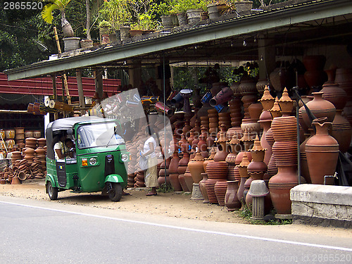 Image of Pottery sale at the roadside