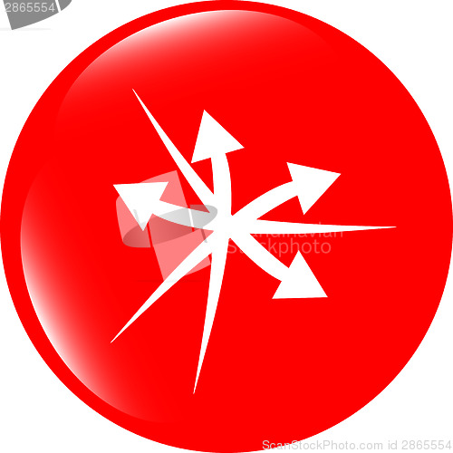 Image of arrow icon web button