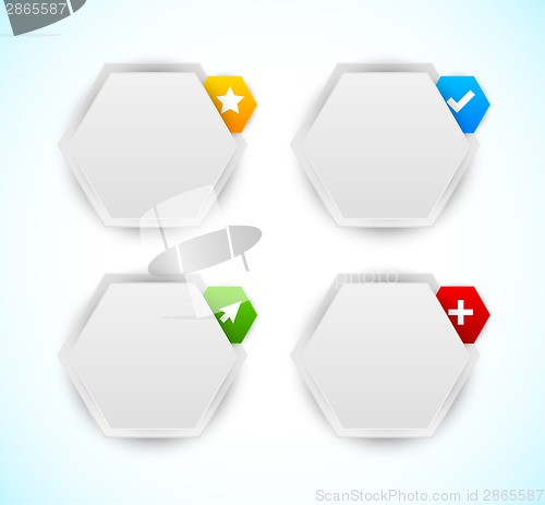 Image of Design elements. Hexagons