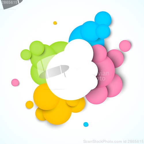 Image of Colorful background with circles