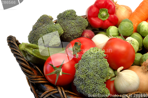 Image of Vegetables in the basket