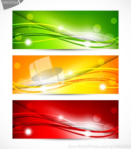Image of Set of colorful banners