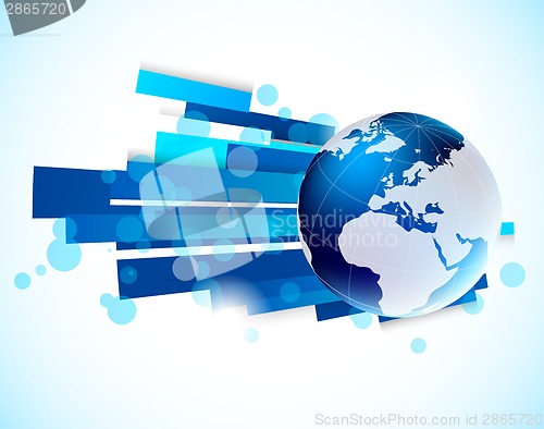 Image of Abstract background with globe
