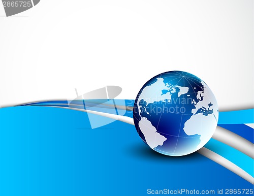 Image of Abstract background with globe