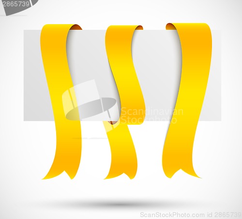 Image of Set of orange ribbons