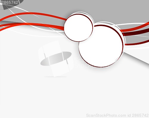 Image of Abstract background with red lines