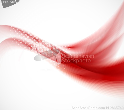 Image of Wavy red background