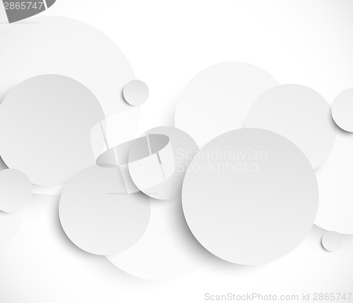 Image of Abstract background with paper circles