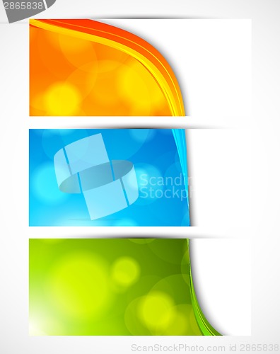 Image of Set of colorful banners