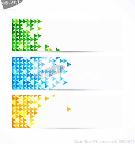 Image of Set of abstract banners