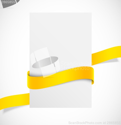 Image of Banner with orange ribbon
