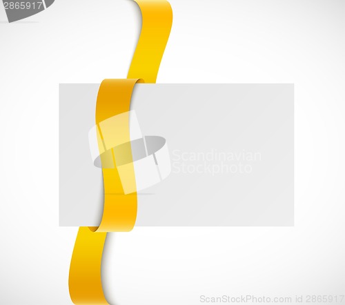 Image of Banner with orange ribbon