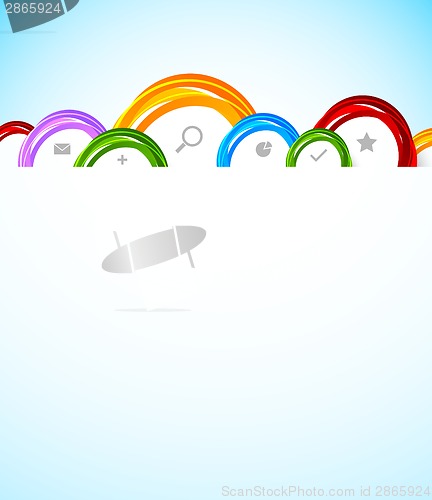 Image of Colorful web template