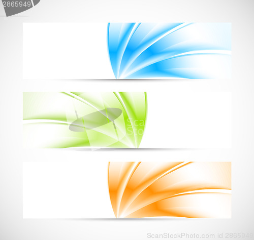 Image of Set of banners. Bright illustration