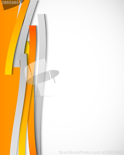 Image of Abstract background with orange lines