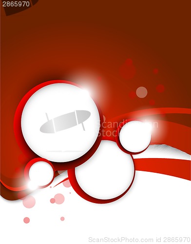Image of Red background with circles