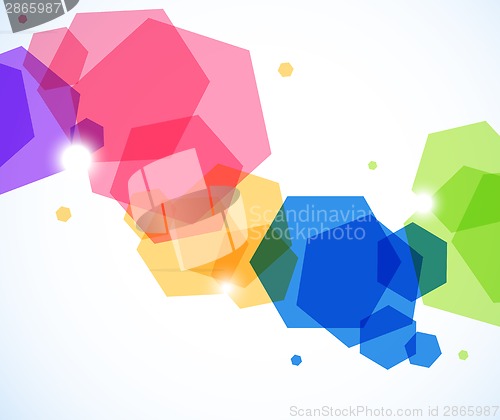 Image of Abstract background with hexagons