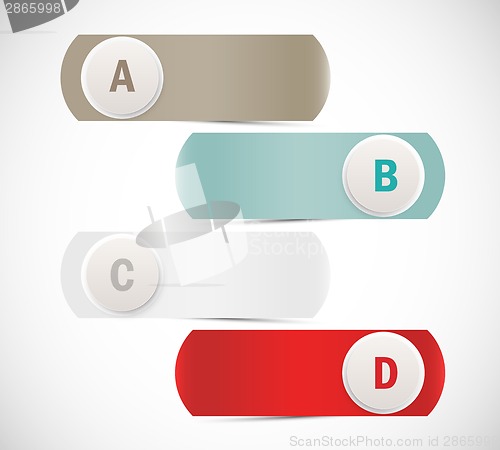 Image of Abstract banners with circles