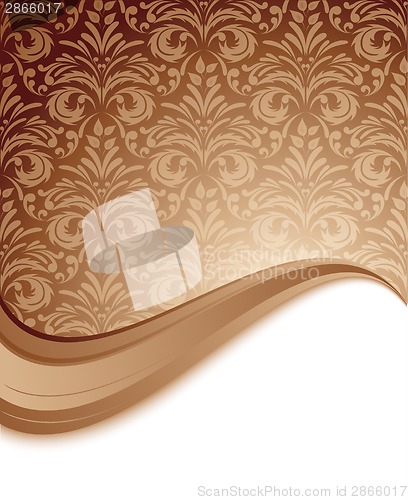 Image of Brown floral background