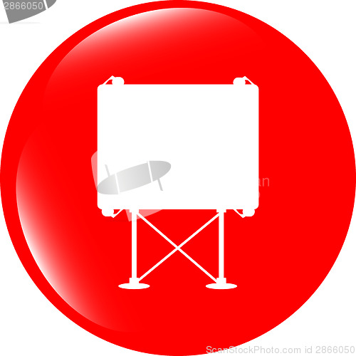 Image of billboard button icon web sign