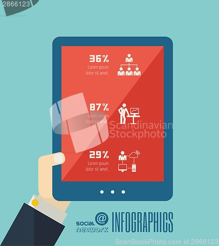 Image of Technology Infographic Element