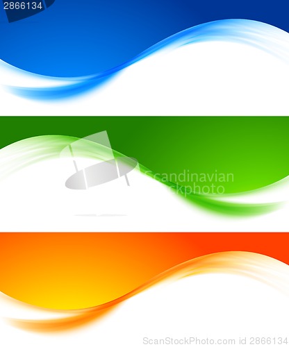 Image of Set of colorful banners