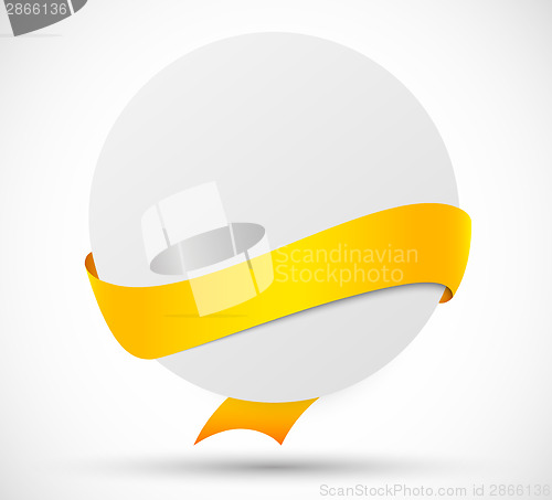 Image of Card with yellow ribbon