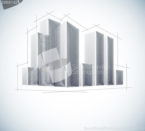 Image of Buildings in sketch