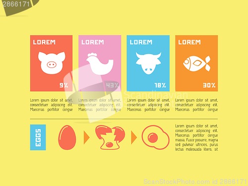 Image of Food Infographic Element