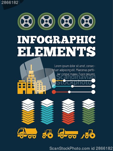 Image of Transportation Infographic Element