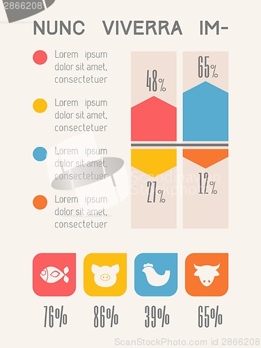 Image of Food Infographic Element