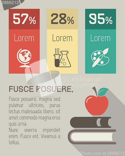 Image of Education Infographic Element