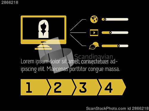 Image of Technology Infographic Element