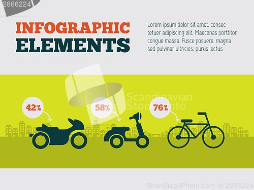 Image of Transportation Infographic Element
