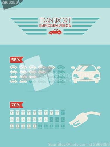 Image of Transportation Infographic Element